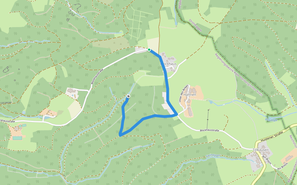 Eckenhagen Rundweg A3 walking route map in Reichshof
