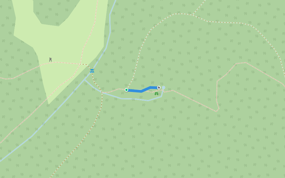 Z● (Betyár-forrás) walking route map in Hosszúhetény
