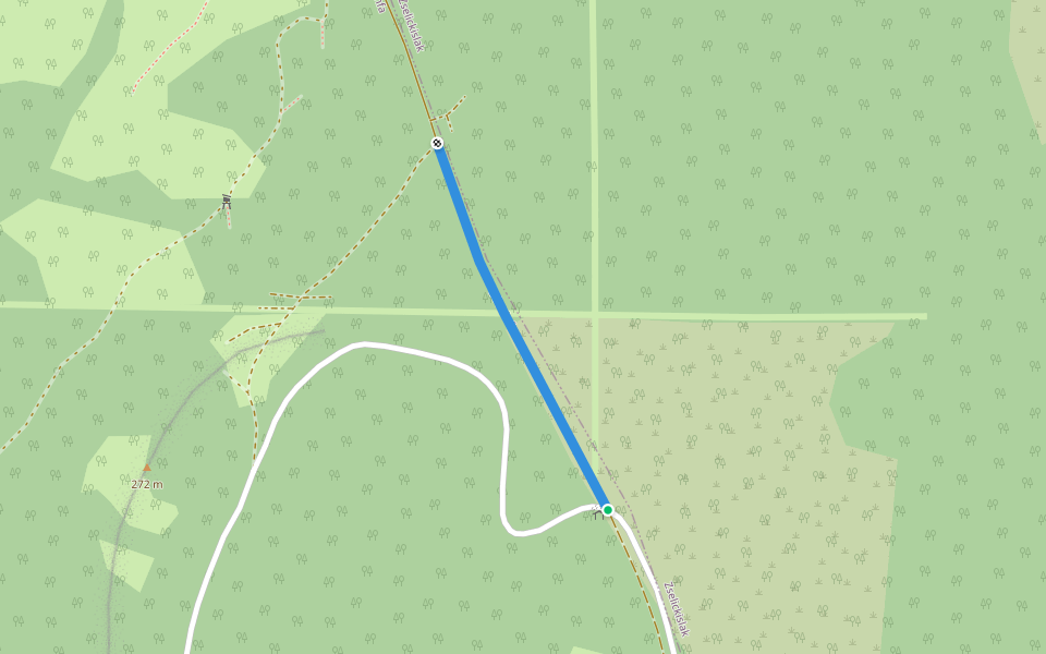 K+ walking route map in Zselickislak