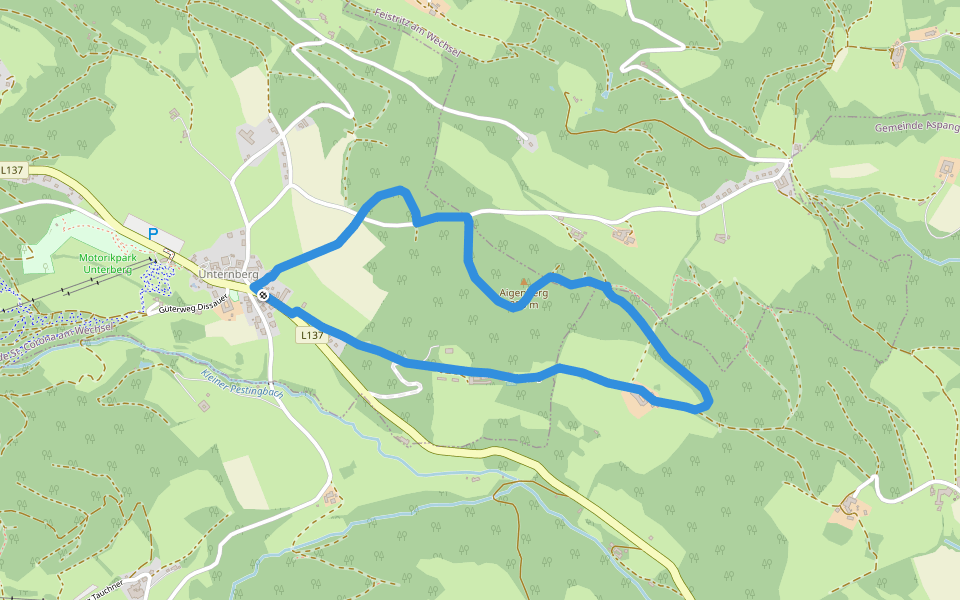 Schwammerlweg (Unternberg) walking route map in Sankt Corona am Wechsel
