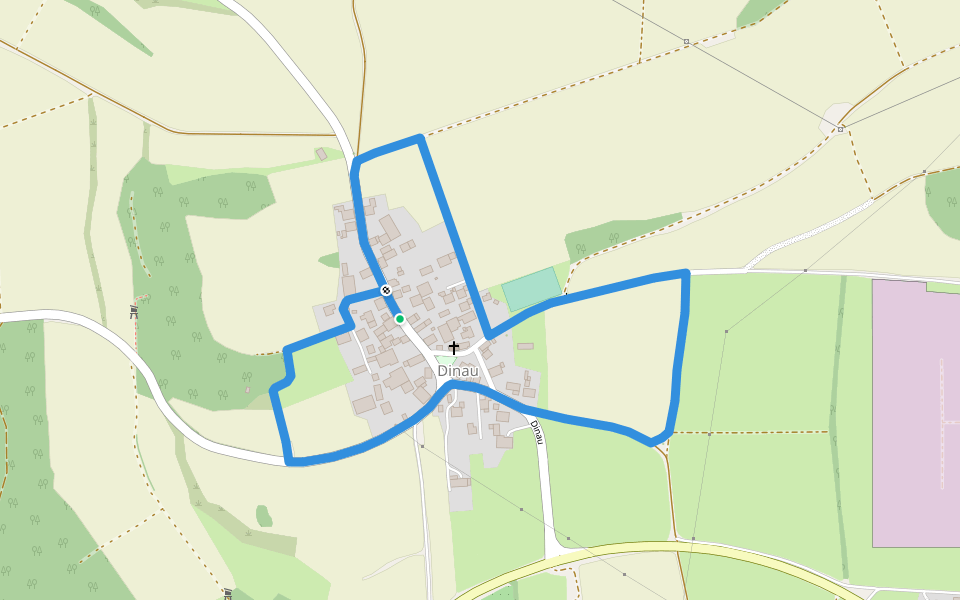 Die Streuobstwiese walking route map in Kallmünz