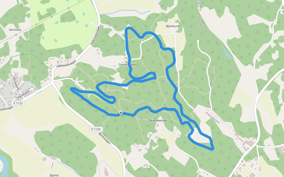 5 km walking route map in Ljungsbro