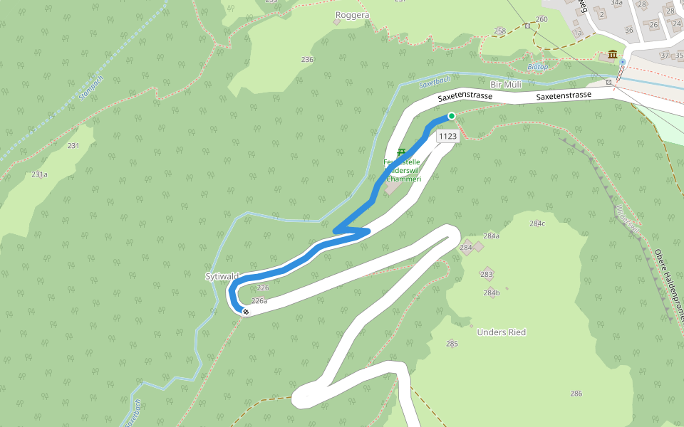 Kammeri - Sytikehr walking route map in Wilderswil