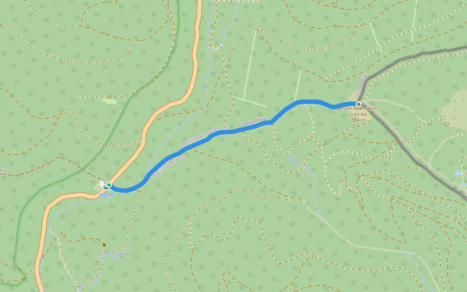 Steinlehrpfad walking route map in Rechnitz