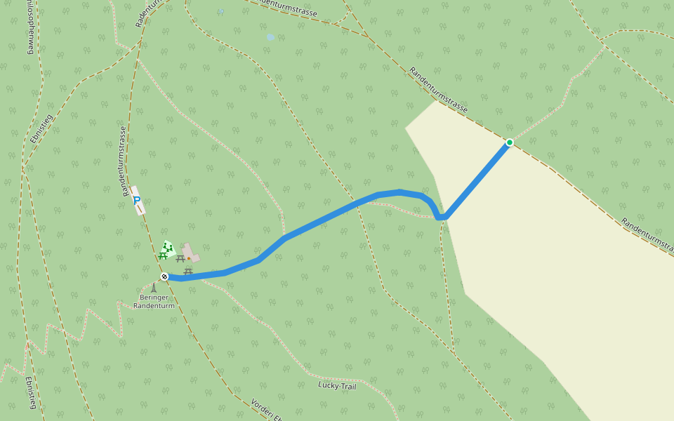 Beringer Randenturm - fixme walking route map in Beringen