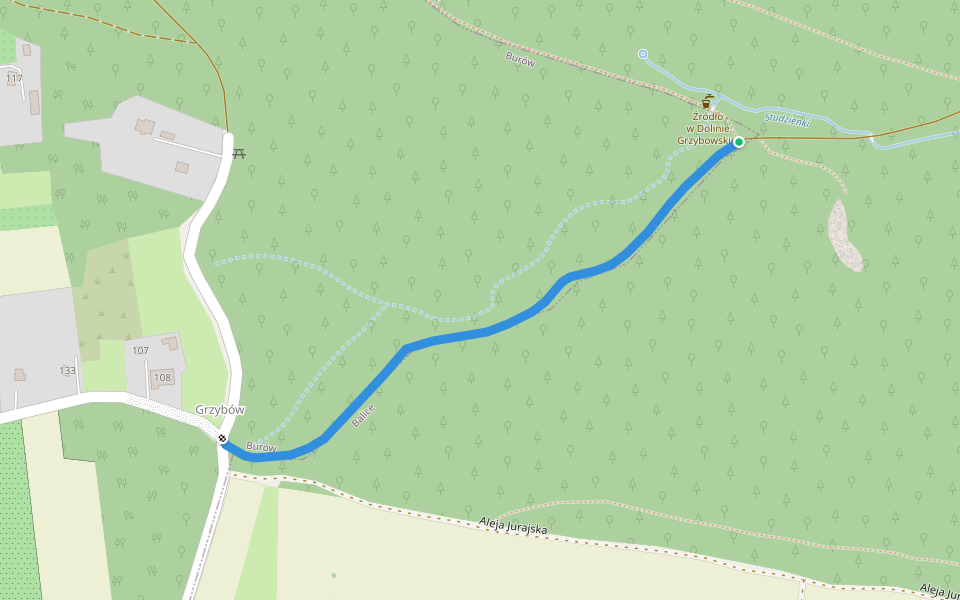 Ścieżka dydaktyczna walking route map in Szczyglice