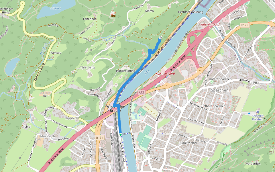 Zulauf Neuhaus-Runde walking route map in Zell