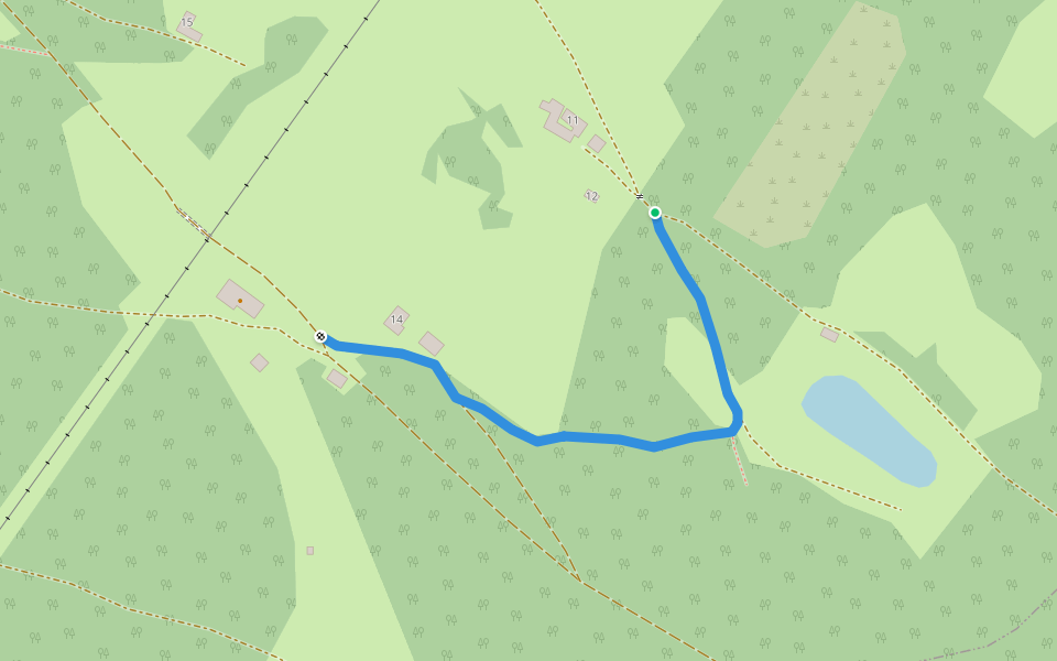 Putz - Gasthaus Fernblick walking route map in Neustift am Alpenwalde