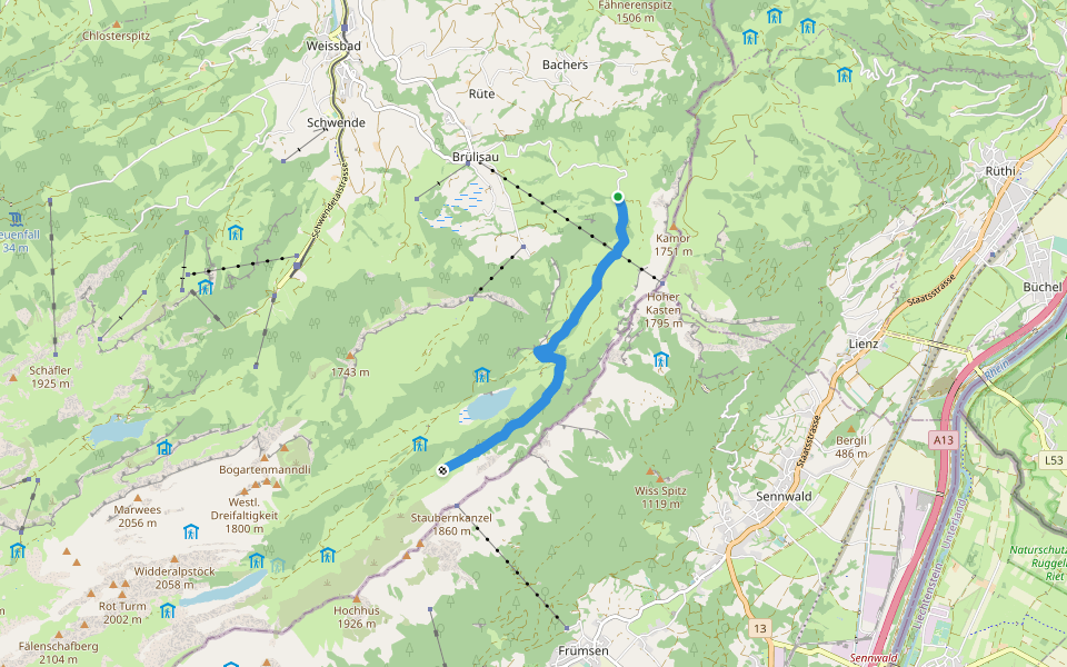 Ruhsitz - Rainhütte