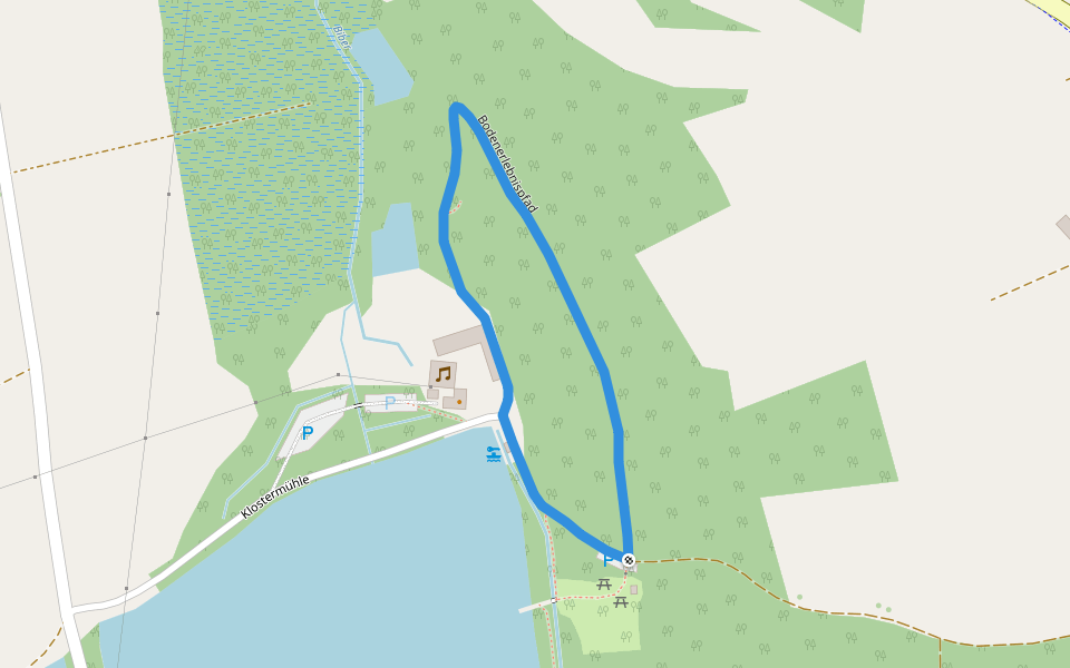Bodenerlebnsipfad walking route map in Roggenburg