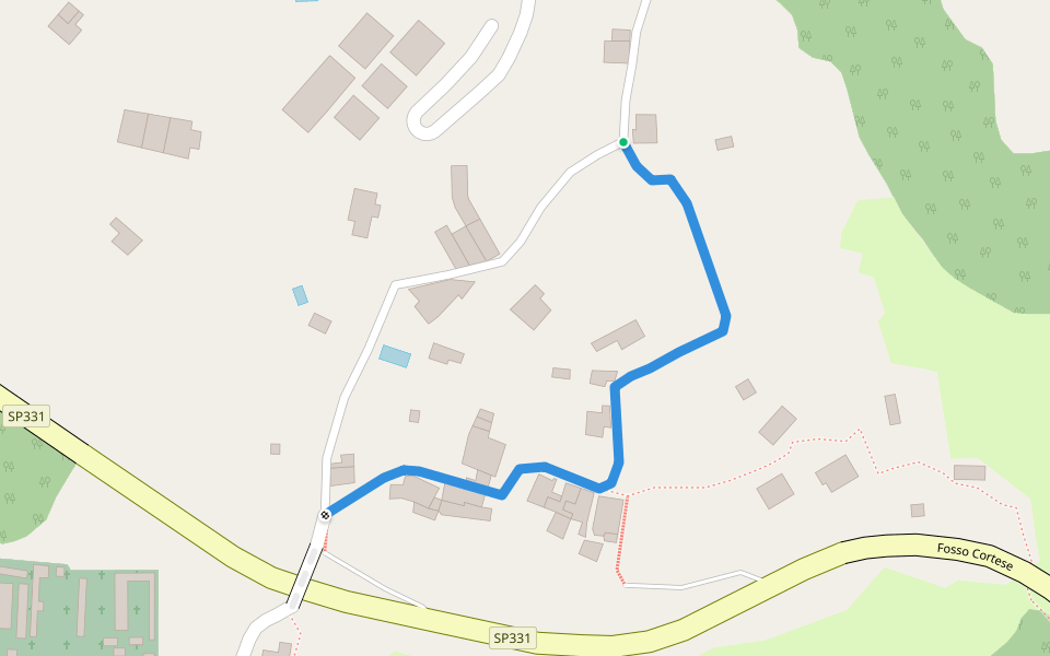 Variante 456 tangente Bagnola walking route map in Lerici