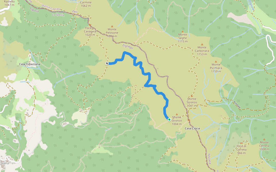 Monte Stronzo - Monte Seghe (Variante AVML) | Walking Map