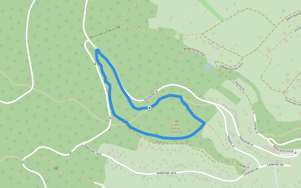 tornapálya walking route map in Kőszeg