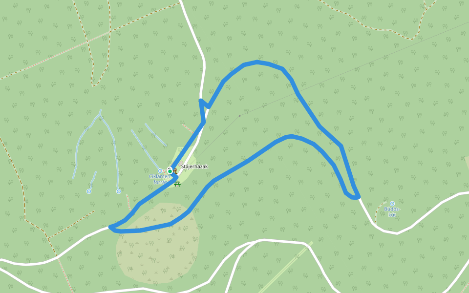 KT, Öreg bükk tanösvény walking route map in Kőszeg
