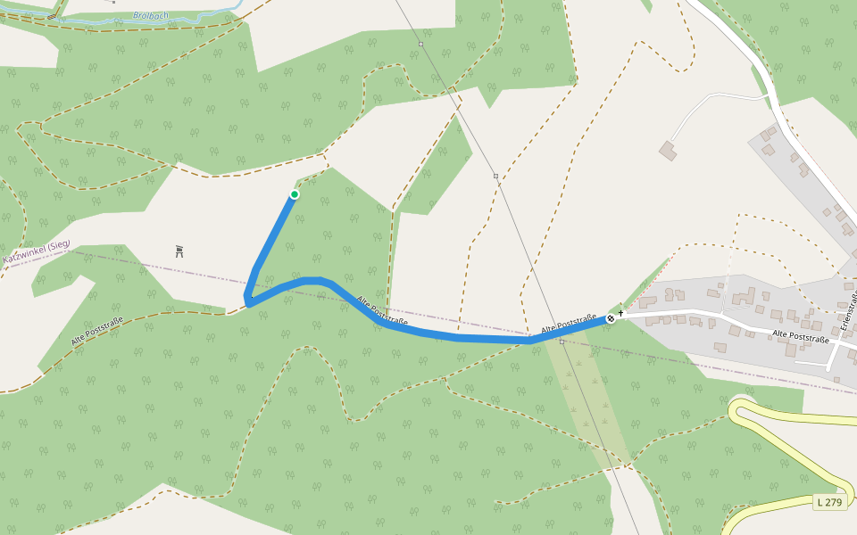 [K4] Rundweg Katzwinkel 4 walking route map in Katzwinkel (Sieg)