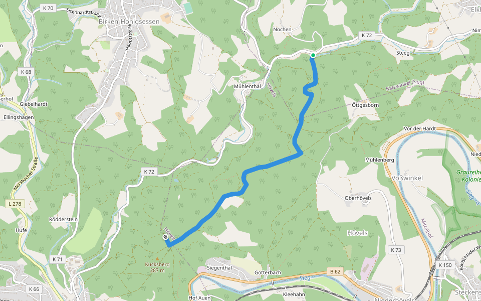 [W2] Rundweg Wissen 2 walking route map in Katzwinkel (Sieg)