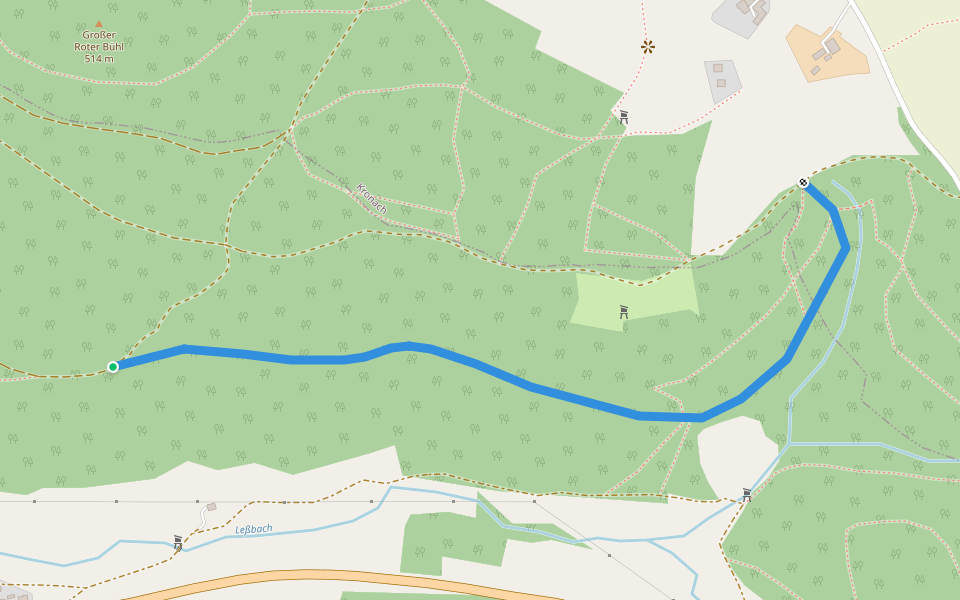 Weißenbrunner Panoramaweg walking route map in Weißenbrunn