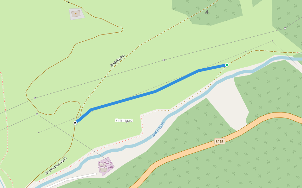 Wanderweg 12 - Gerlos walking route map in Gerlos