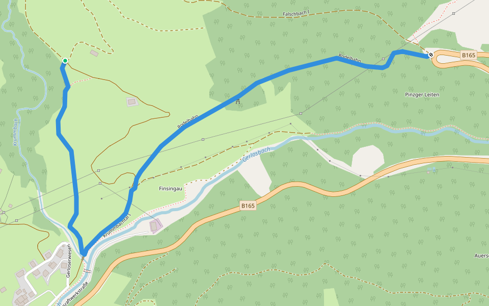 Wanderweg 3 - Gerlos walking route map in Gerlos
