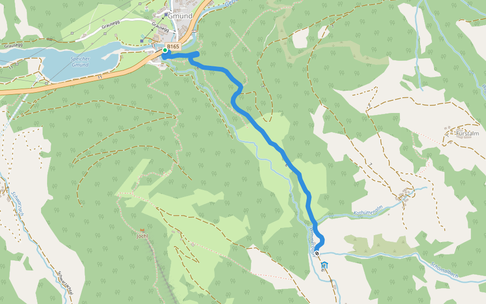 Wanderweg 6 - Gerlos walking route map in Gerlos