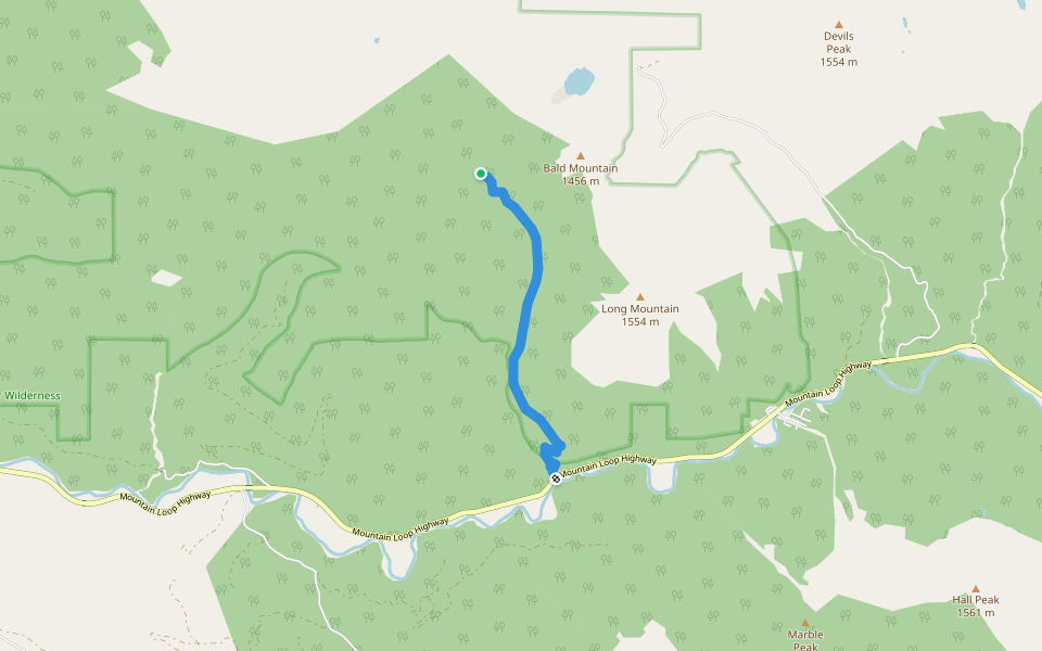 Marten Creek Trail Walking and Running Granite Falls, Washington Pacer