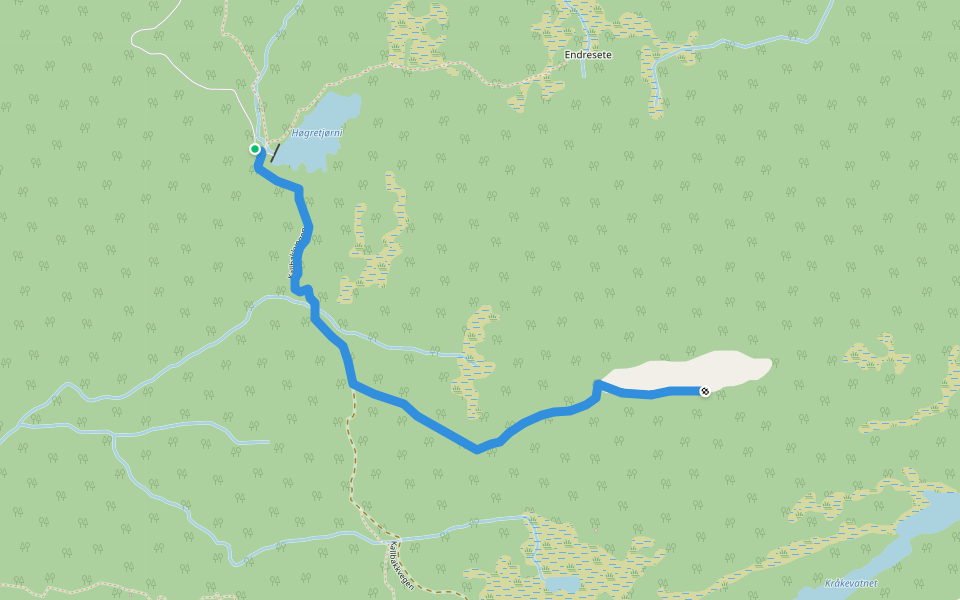Kvitenjuk walking route map in Hyllestad