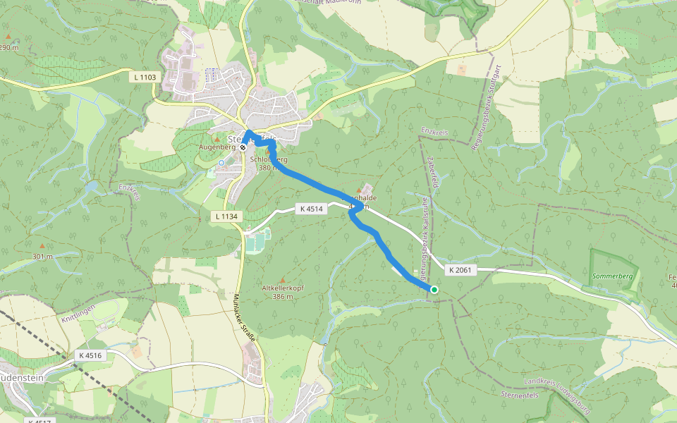 Stromberg-Route 2 Walk & Wein Krauchgau-Stromberg walking route map in Zaberfeld