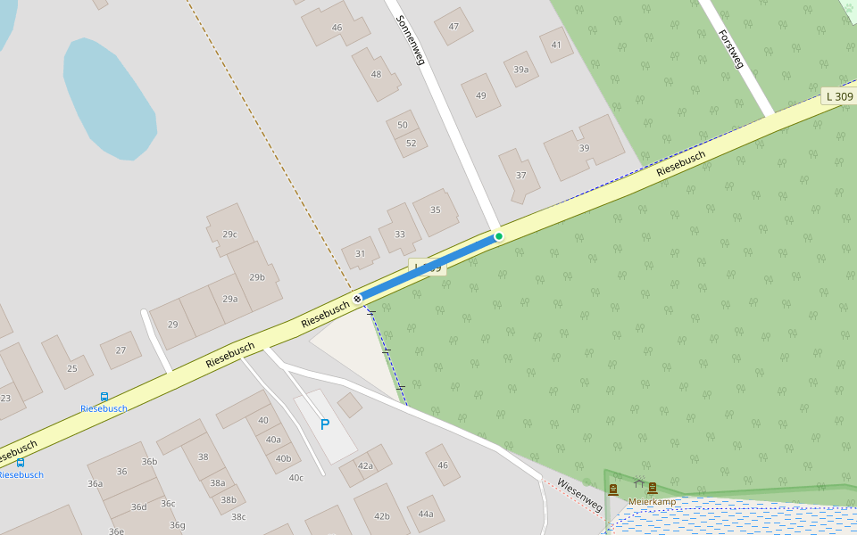 Nordic Walking 8 walking route map in Bad Schwartau