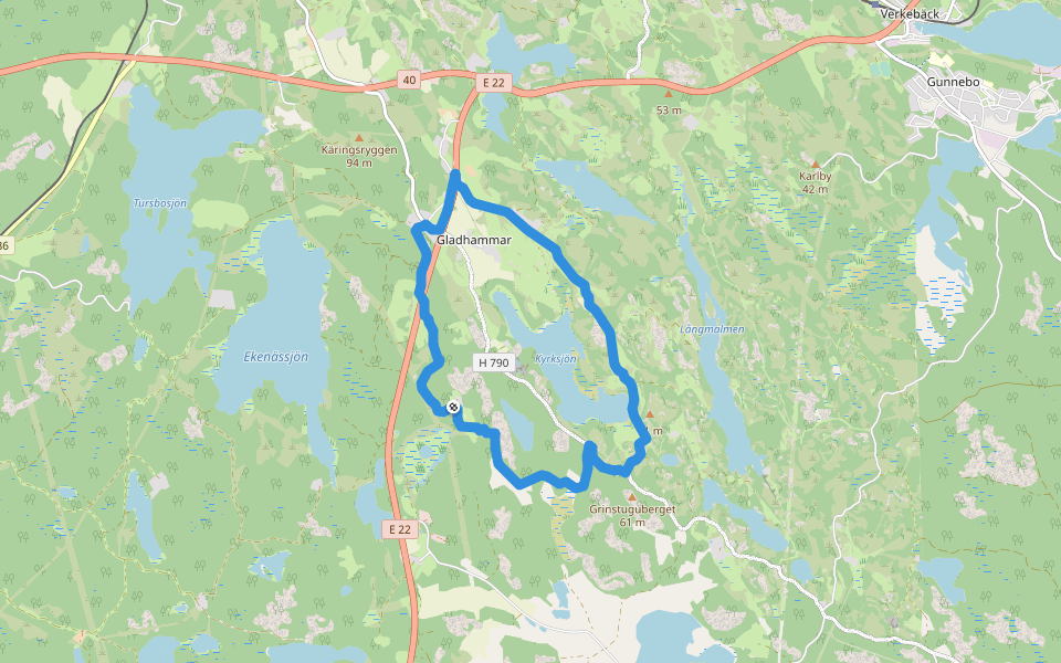 Gladhammersleden blå Walking And Running Trail | Pacer