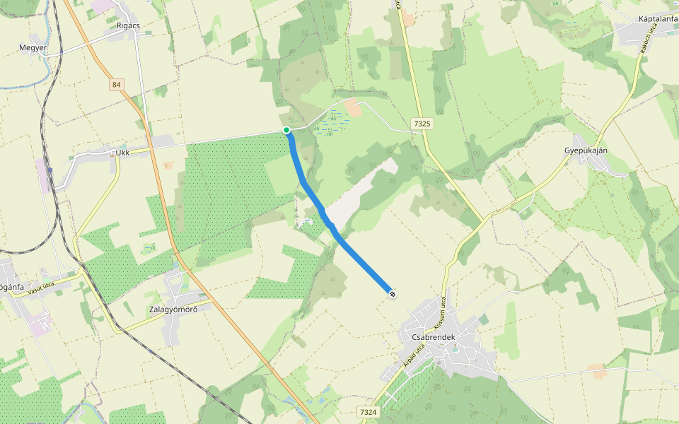 PT walking route map in Ukk