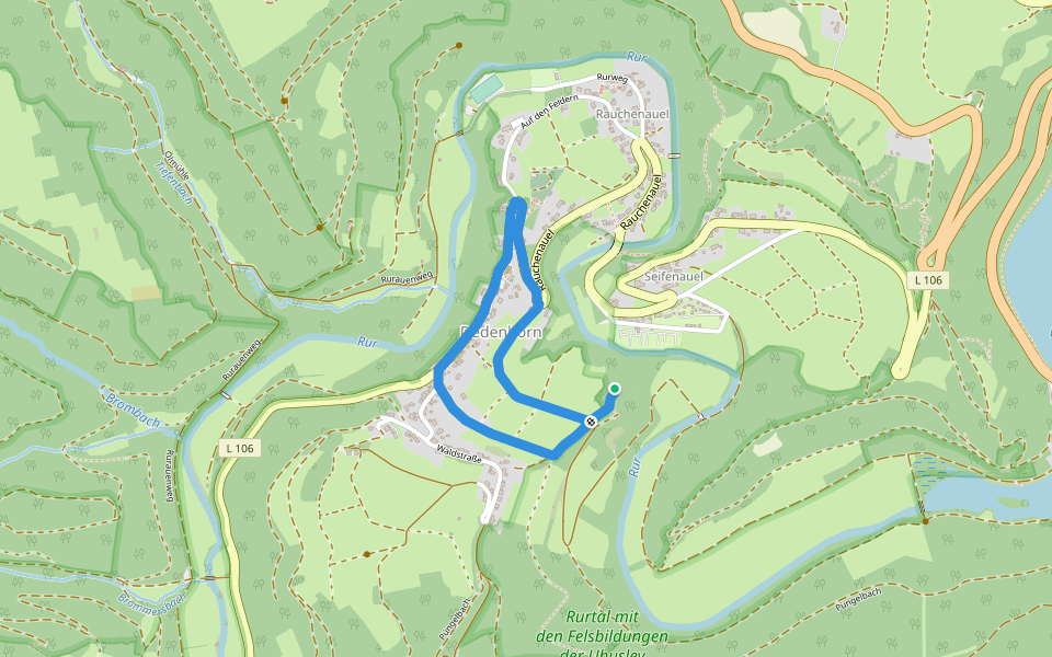 Dorfrundgang Dedenborn walking route map in Simmerath