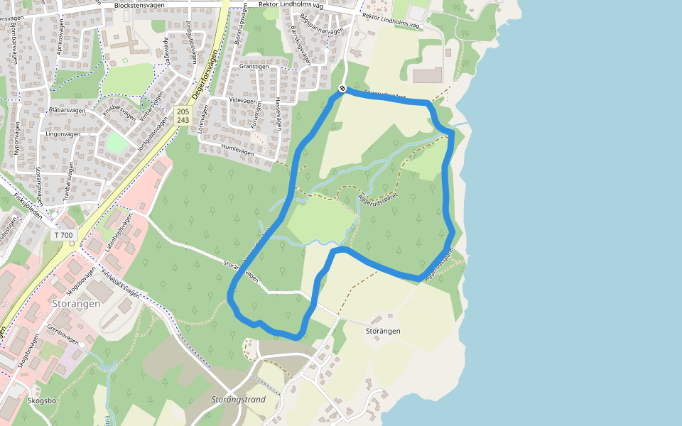 Aggerudsspåret walking route map in Karlskoga