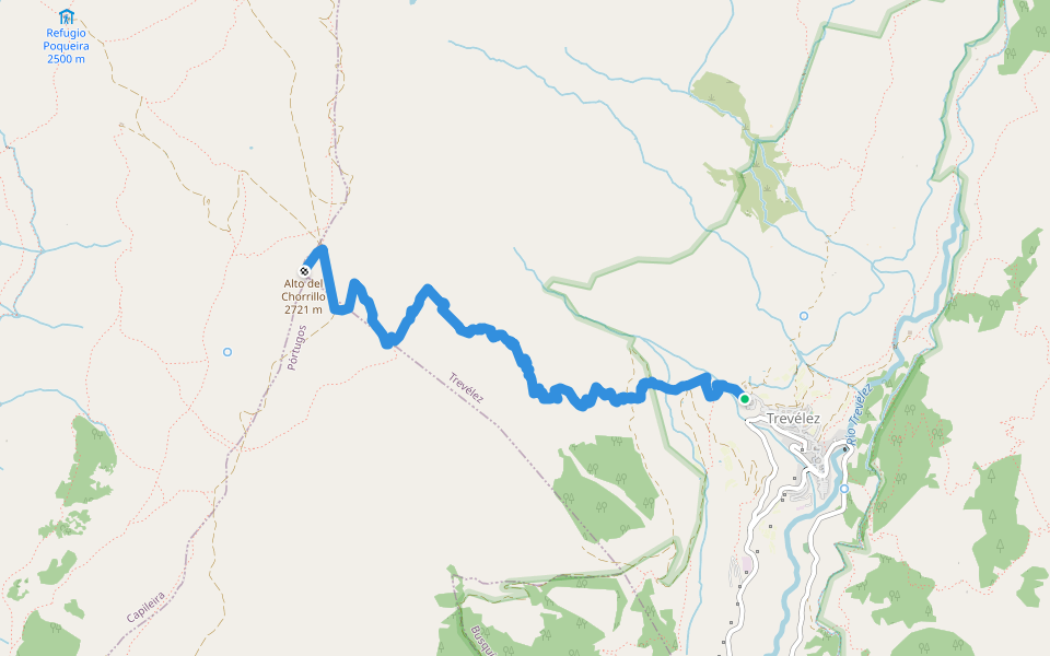 SL-A 81 Trevelez-Alto de Chorrillo walking route map in Trevélez
