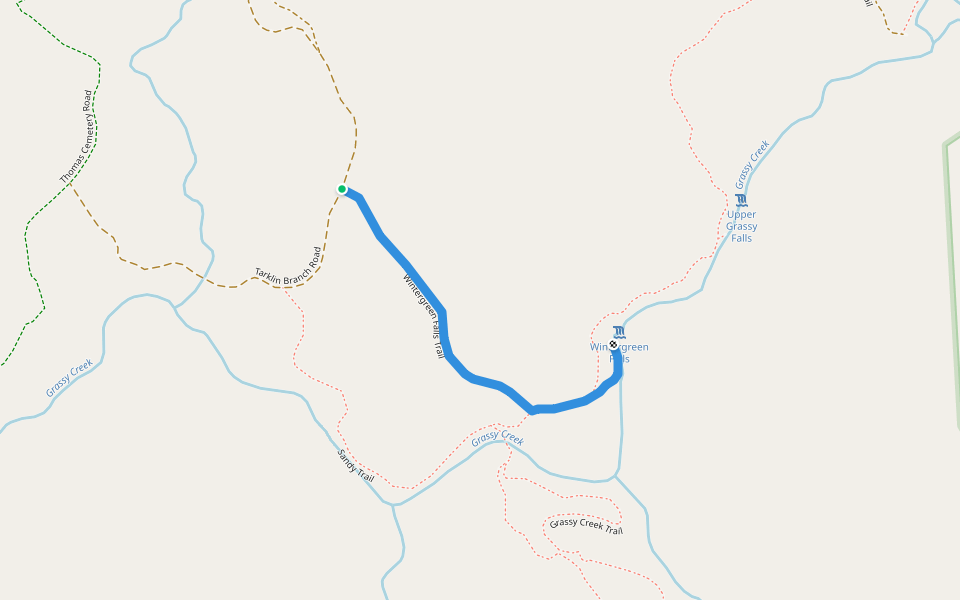 Wintergreen Falls Trail