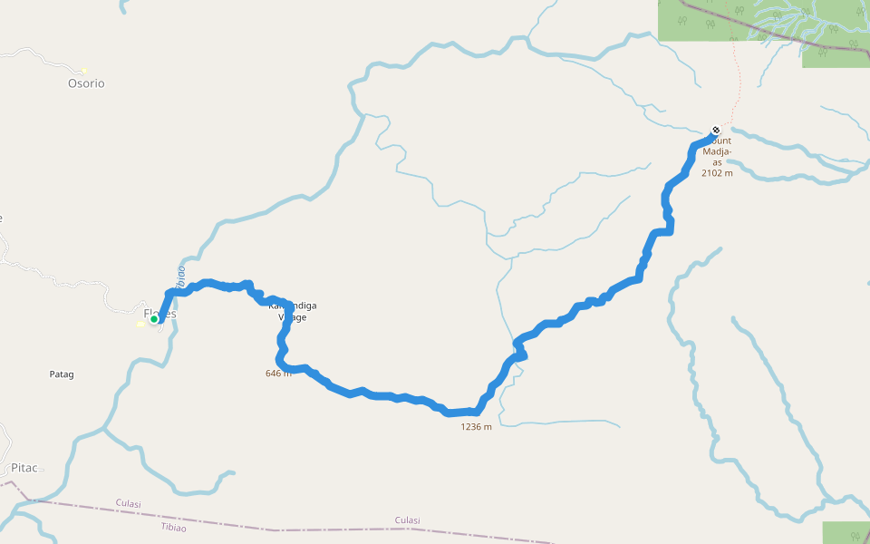 Madja'as Trail walking route map in Culasi