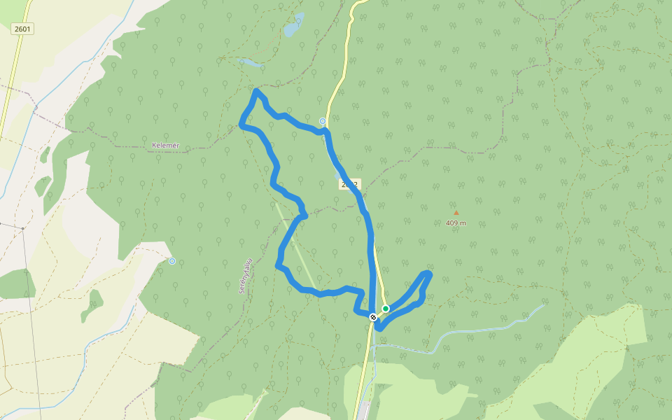 PT, Magas-bérc tanösvény walking route map in Putnok