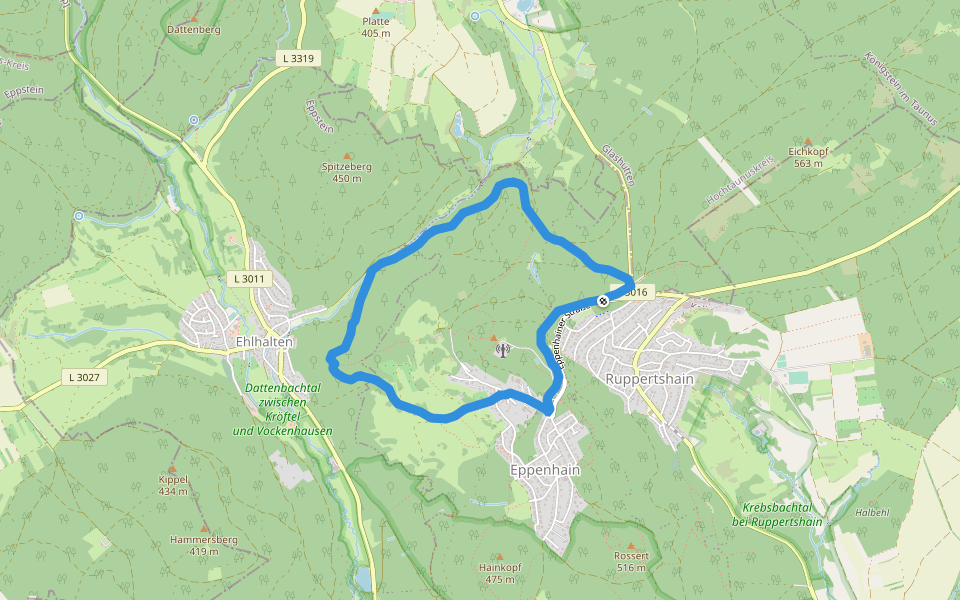 Silberbach: Forelle walking route map in Kelkheim (Taunus)