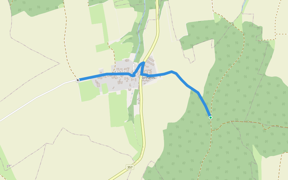[Z] Zádolí - Hatě walking route map in Zádolí