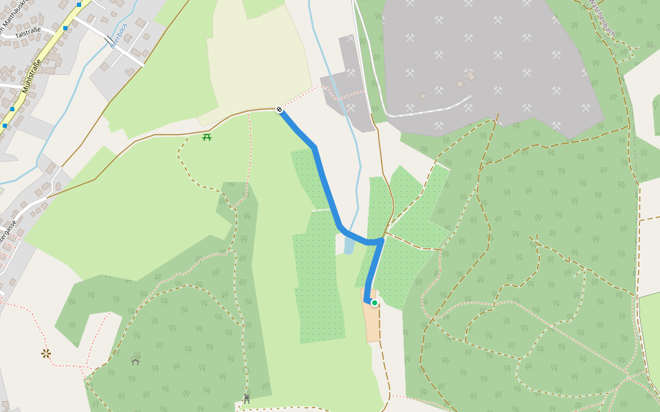 Parkplatzrundwanderweg 2 walking route map in Mühltal