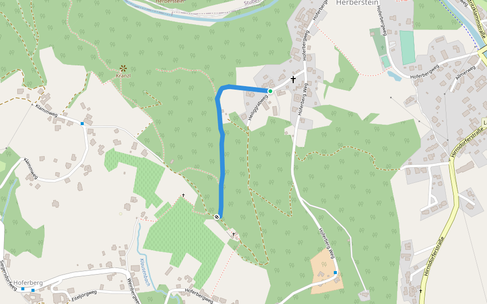 Wanderweg 23a walking route map in Feistritztal