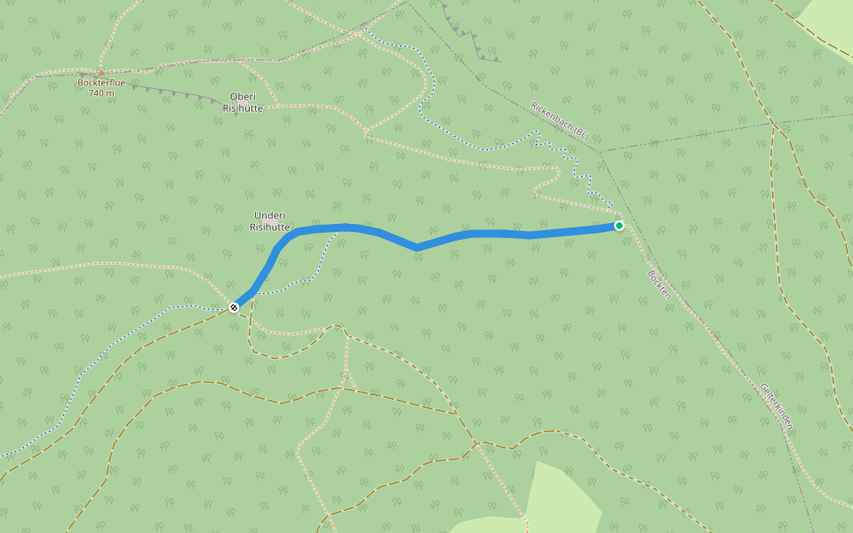 Böckterhütte - fixme walking route map in Böckten