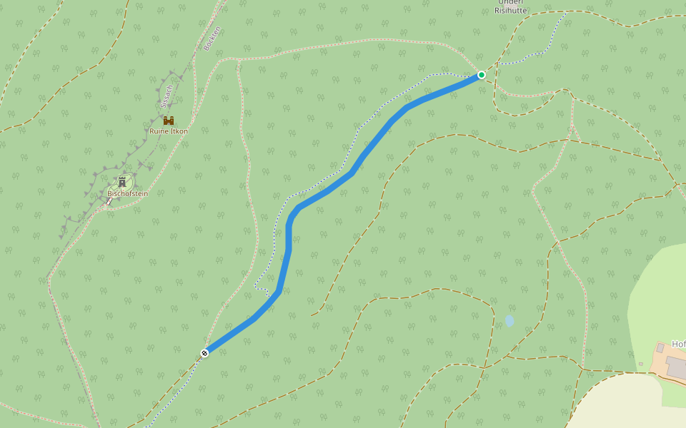 Böckterhütte - fixme walking route map in Böckten