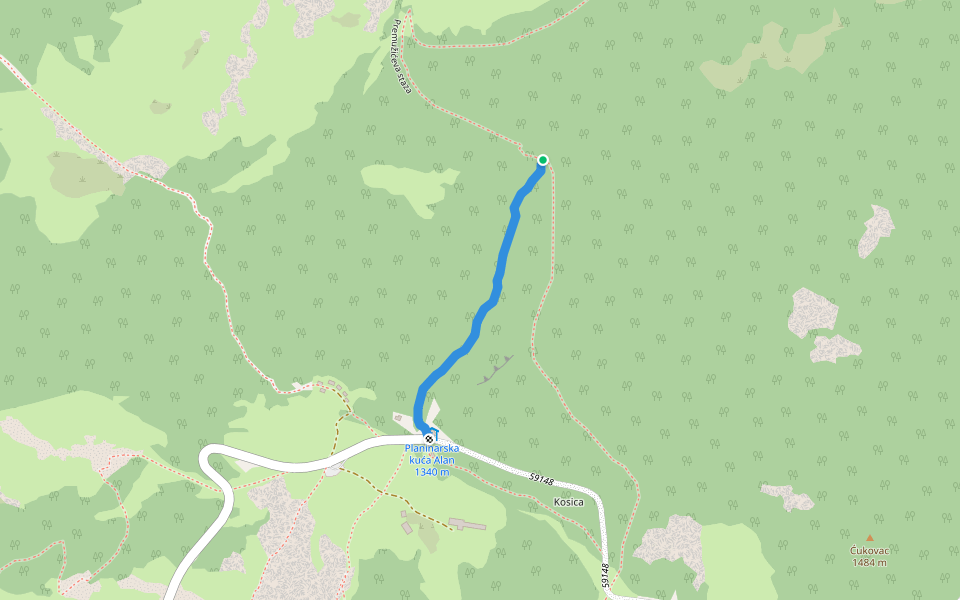 11.33 HPS walking route map in Jablanac
