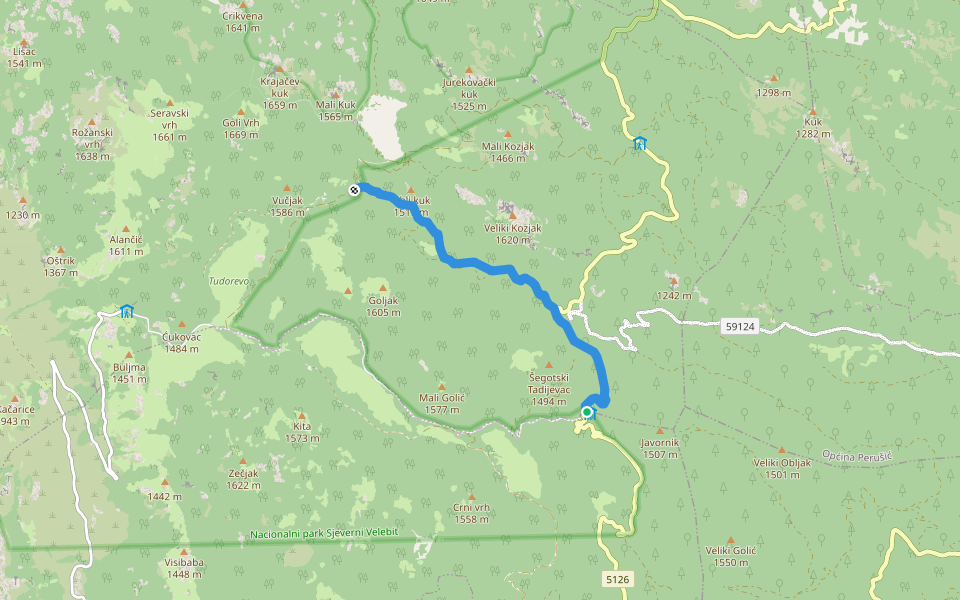 11.39 HPS walking route map in Jablanac
