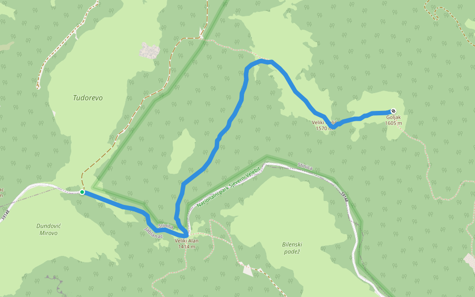 11.40 HPS walking route map in Jablanac