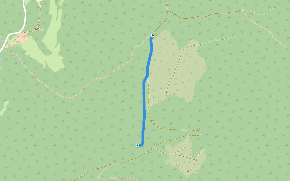 Zeleni vir - Sušica walking route map in Kunčani