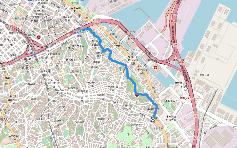 山手から本牧へ