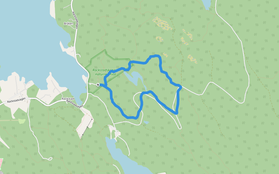 Gallbergsleden walking route map in Arvika