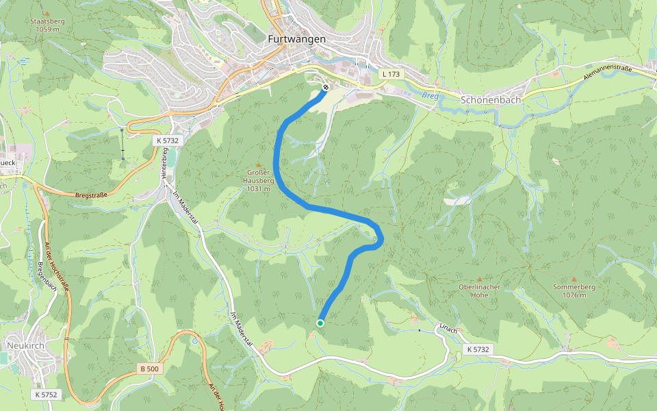 Furtwangen - ? walking route map in Furtwangen im Schwarzwald