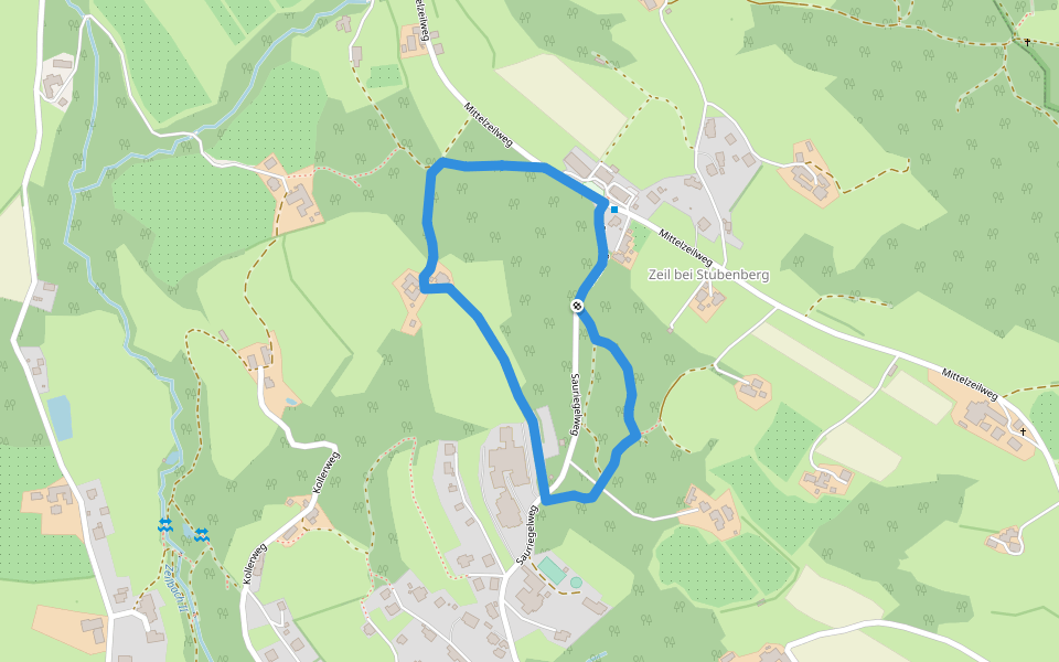 Lex-Michelhofrunde walking route map in Stubenberg am See